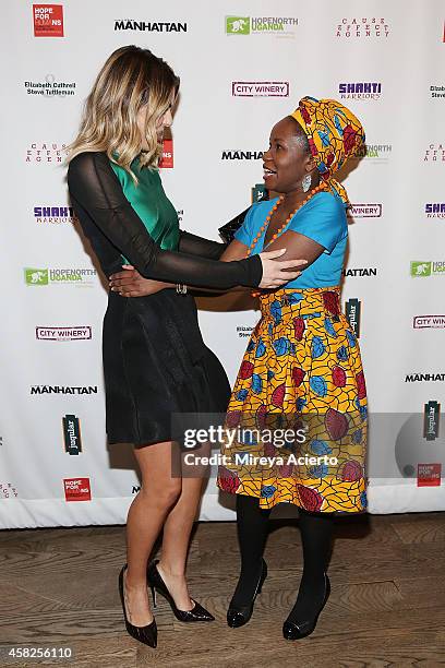 Actress Serinda Swan and activist Beatrice Biira attend 2014 Hope North Benefit Gala at City Winery on November 1, 2014 in New York City.