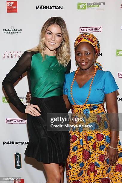 Actress Serinda Swan and activist Beatrice Biira attend 2014 Hope North Benefit Gala at City Winery on November 1, 2014 in New York City.