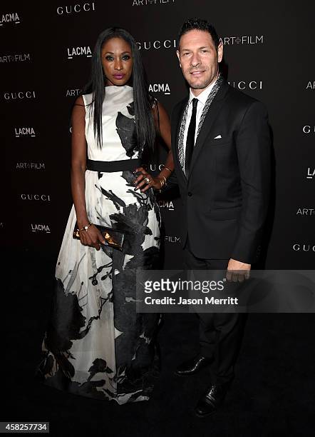 Kerry Dyer and guest attend the 2014 LACMA Art + Film Gala honoring Barbara Kruger and Quentin Tarantino presented by Gucci at LACMA on November 1,...