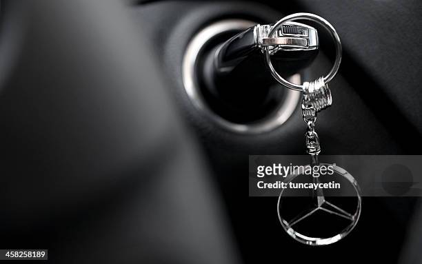 mercedes-benz key chain - daimler ag stock pictures, royalty-free photos & images