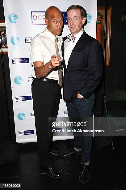 Actor Keegan-Michael Key and Marc Evan Jackson attend The Detroit Party benfitting The Detroit Creativity project at Largo At The Coronet on November...