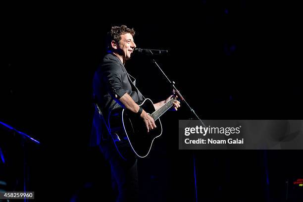 Singer Patrick Bruel performs in concert at Beacon Theatre on November 1, 2014 in New York City.