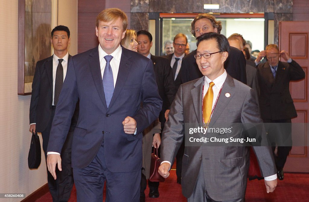 King Willem-Alexander Of Netherland Visits South Korea - Day 1