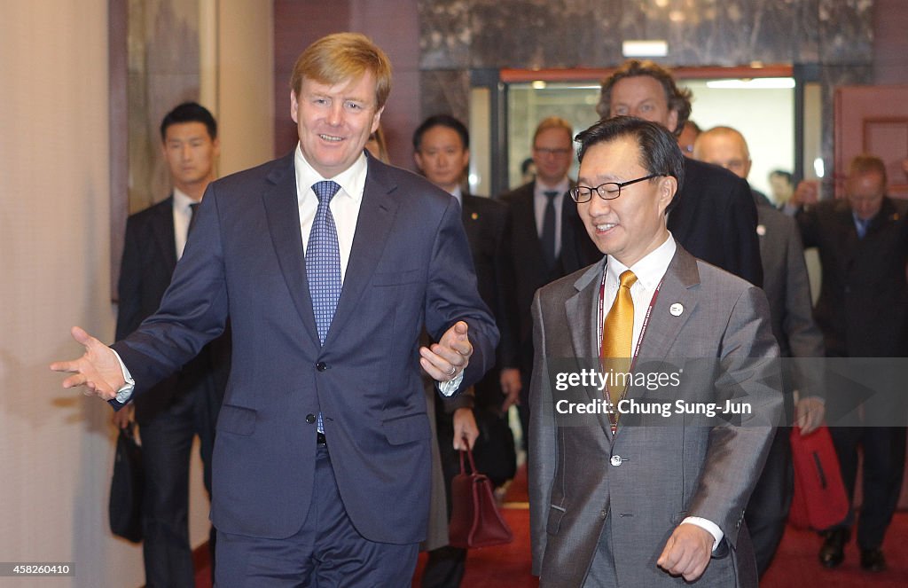 King Willem-Alexander Of Netherland Visits South Korea - Day 1