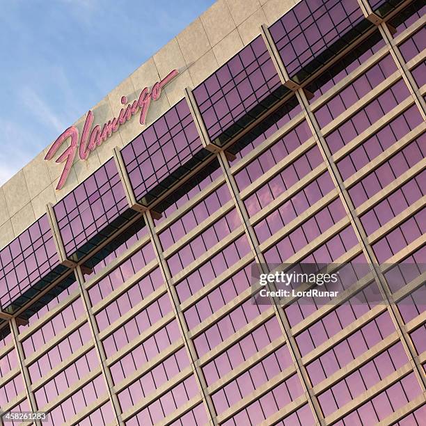 flamingo hotel and casino - flamingo las vegas stockfoto's en -beelden