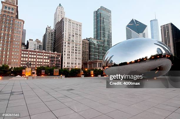 chicago. - millennium park chicago stock-fotos und bilder