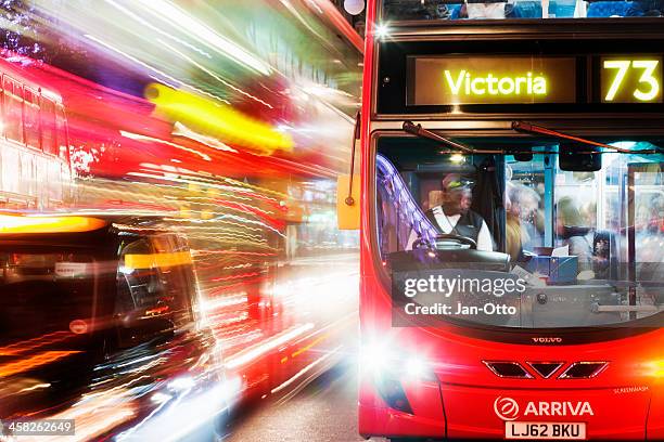 busses and cabs oxford street - bus driver stock pictures, royalty-free photos & images