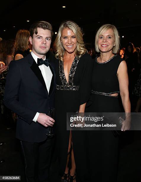 Artist Kris Knight, wearing Gucci, and guests attend the 2014 LACMA Art + Film Gala honoring Barbara Kruger and Quentin Tarantino presented by Gucci...