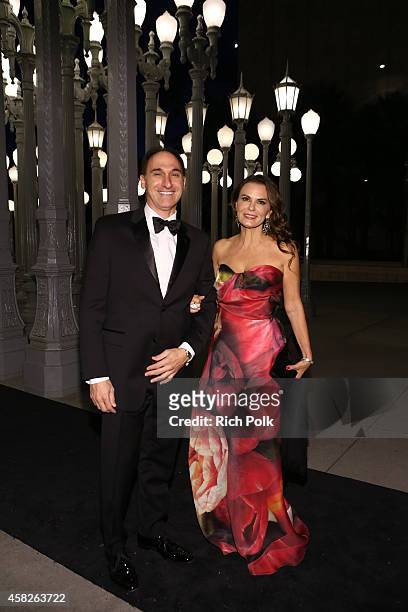 Chair of Pillsbury Jim Rishwain and executive vice president of corporate communications for Showtime Networks Trisha Cardoso attend the 2014 LACMA...