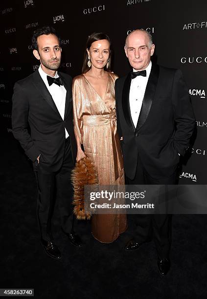 Artist Alex Israel and guests attend the 2014 LACMA Art + Film Gala honoring Barbara Kruger and Quentin Tarantino presented by Gucci at LACMA on...