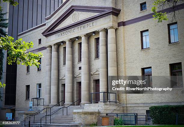 masonic temple, fort collins - masonic temple stock pictures, royalty-free photos & images