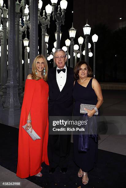 Trustee Jane Nathanson, Marc Nathanson and guest attend the 2014 LACMA Art + Film Gala honoring Barbara Kruger and Quentin Tarantino presented by...