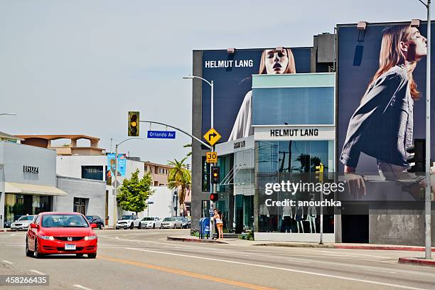helmut lang almacenar en avenida melrose, los ángeles - avenida melrose imágenes fotografías e imágenes de stock
