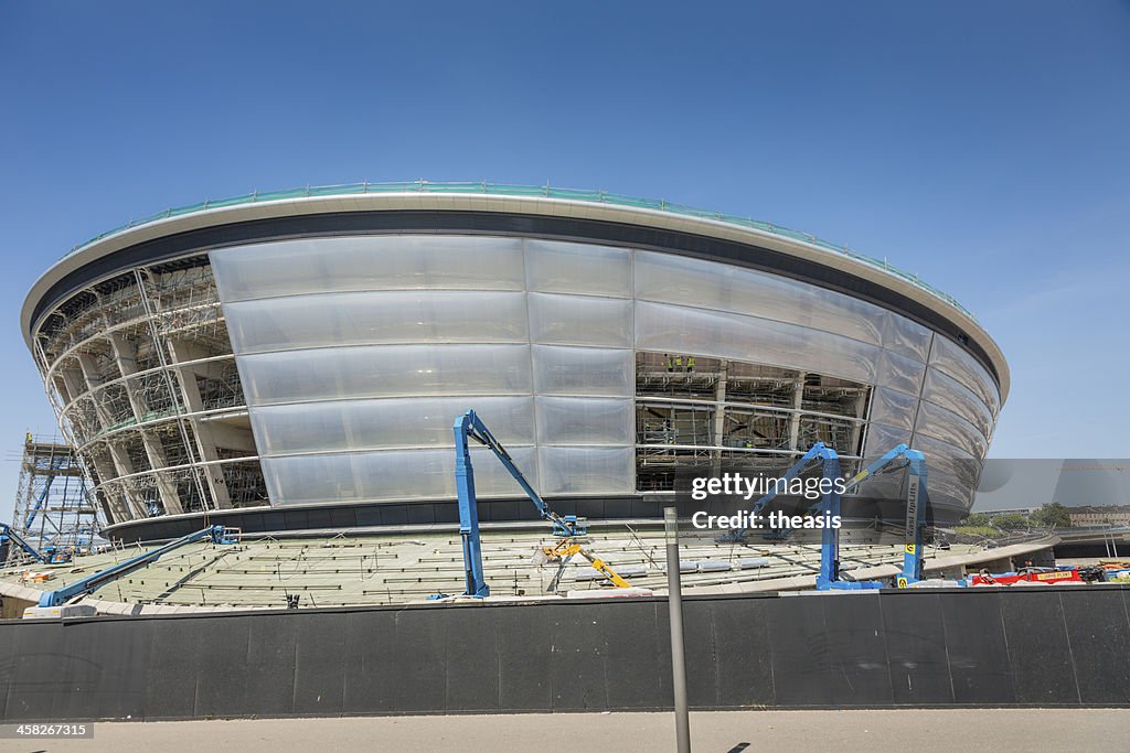 Construction of the Scottish Hydro Arena, Glasgow
