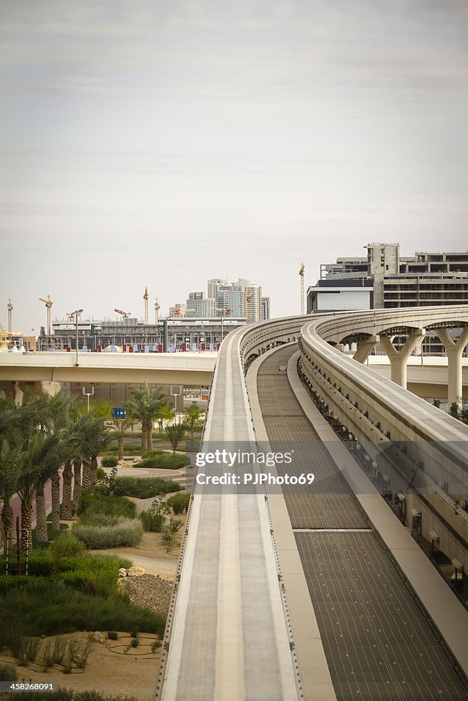 Dubai Monorail in Palm Jumeirah