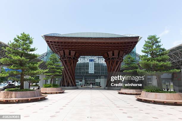 kanazawa station in japan - kanazawa stock pictures, royalty-free photos & images