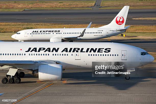 japan airlines jal - japan airlines stockfoto's en -beelden