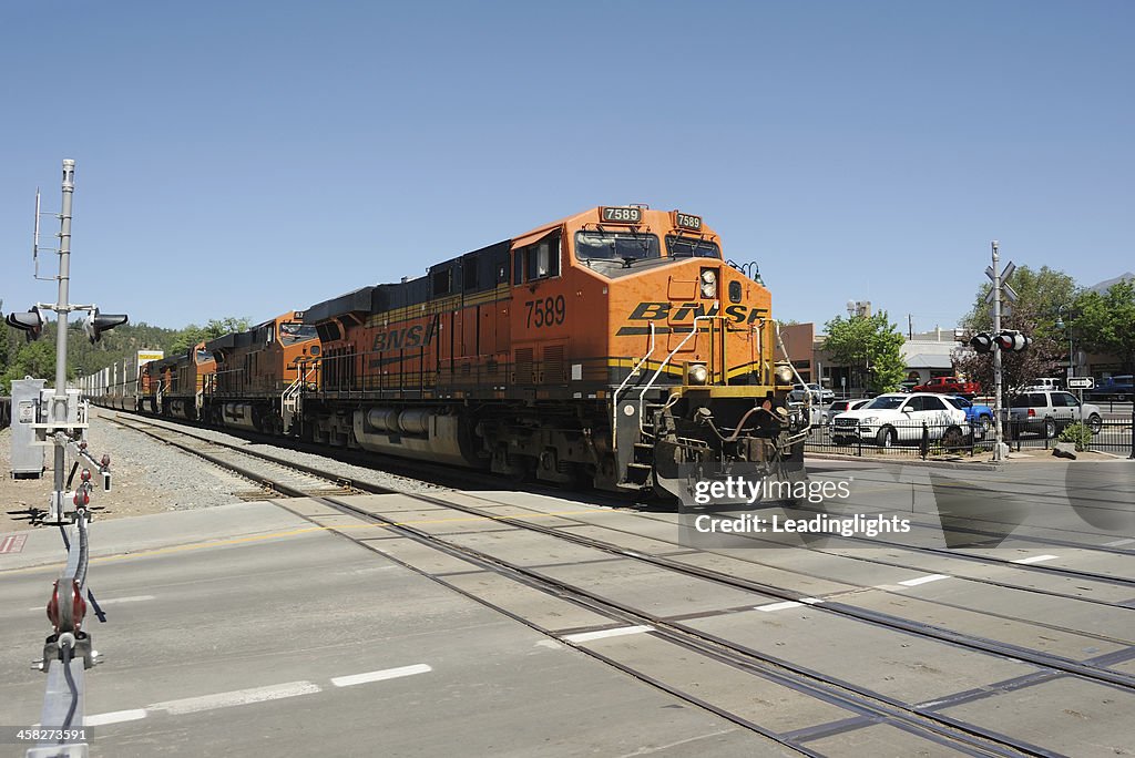 Contenitore al Flagstaff ferroviaria BNSF