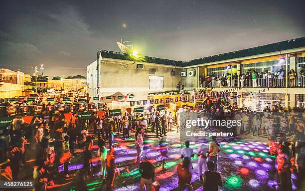 jamaican party. - jamaica kingston stock pictures, royalty-free photos & images