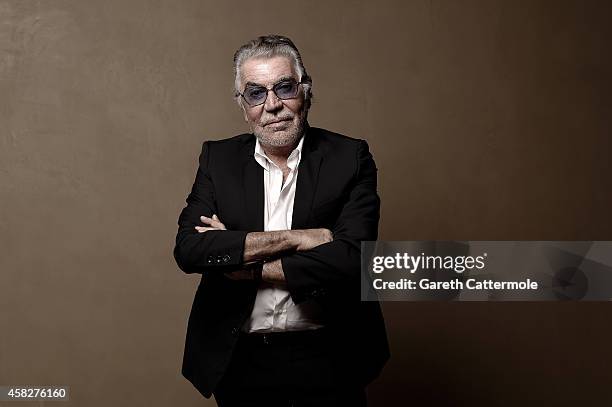 Designer Roberto Cavalli poses during the Vogue Fashion Dubai Experience on November 1, 2014 in Dubai, United Arab Emirates.