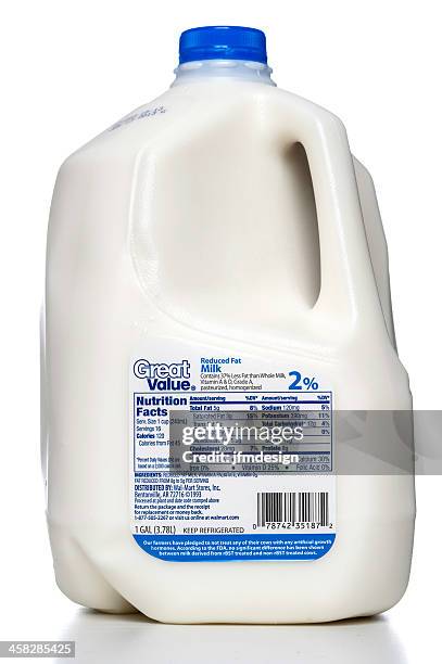 great value 2% reduced fat milk gallon - gallon stock pictures, royalty-free photos & images