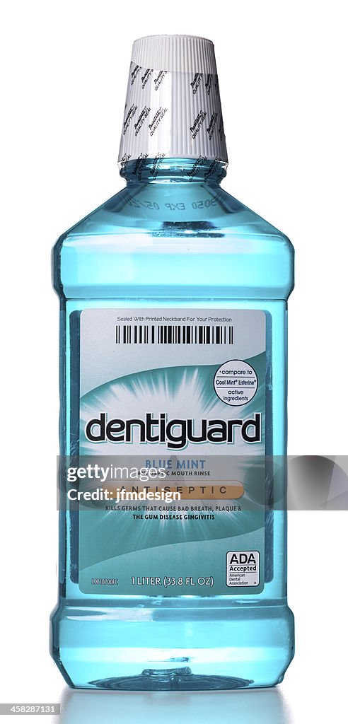 Dentiguard Blu menta antisettico bocca Sciacquare bottiglia