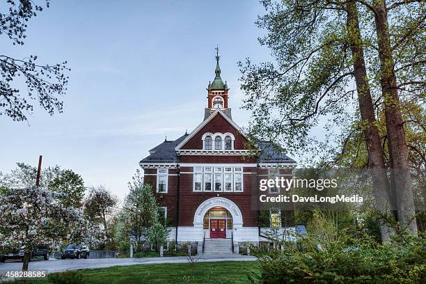 historic new england schoolhouse - westford stock pictures, royalty-free photos & images