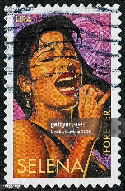 selena-briefmarke - selena singer stock-fotos und bilder