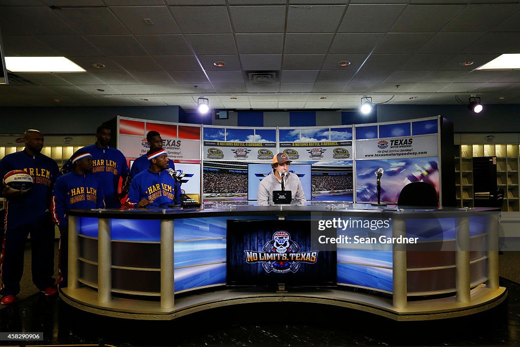 AAA Texas 500 - Grandmarshal and Pace Car Driver Press Conference