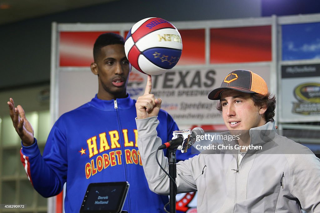 AAA Texas 500 - Grandmarshal and Pace Car Driver Press Conference