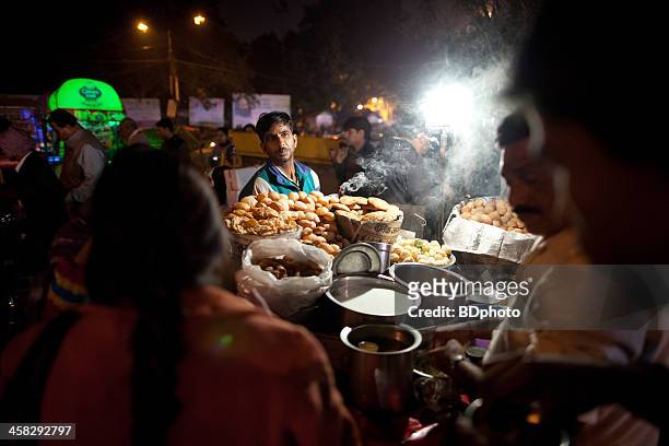 night market, new delhi, india - street food stock pictures, royalty-free photos & images