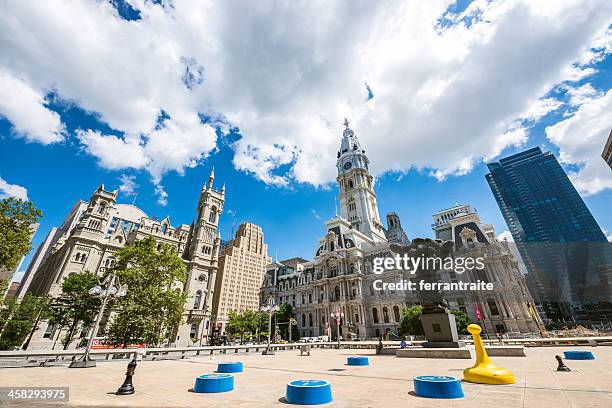 philadelphia city hall - philadelphia city hall stock pictures, royalty-free photos & images