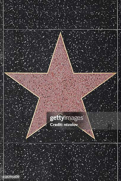 ハリウッドウォークオブフェイムの星を空白 - hollywood walk of fame ストックフォトと画像