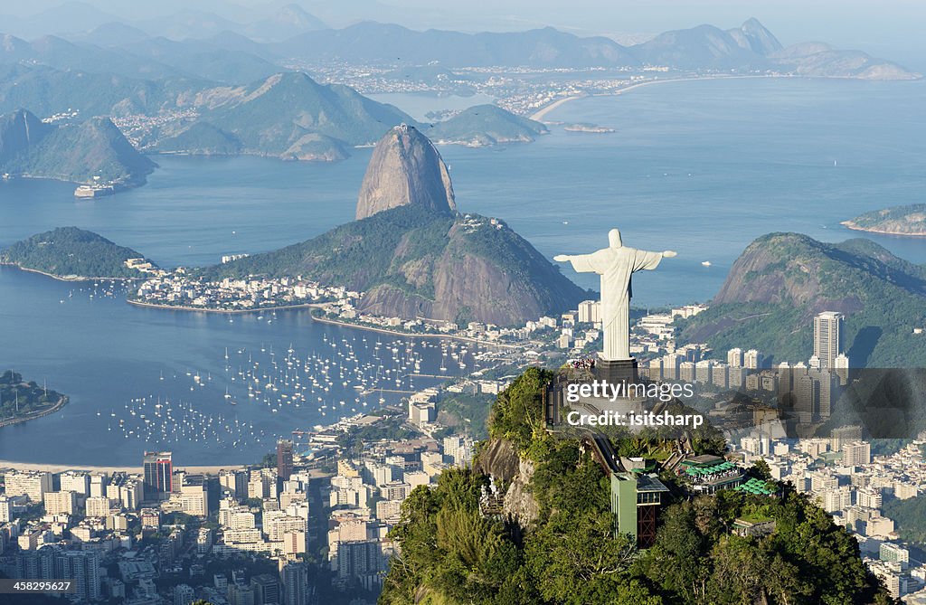 Vista cenital de río de Janeiro lugares
