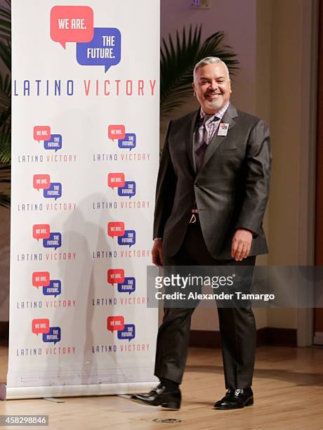 Henry Munoz is seen at the Latino Victory Project Rally at Florida International University on November 2, 2014 in Miami, Florida.