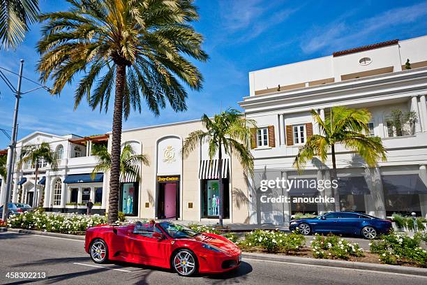 rodeo drive, beverly hills - rodeo drive imagens e fotografias de stock