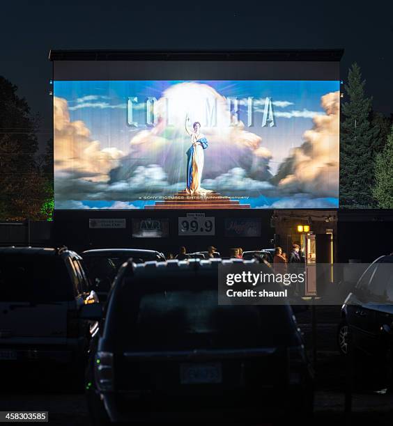 drive in movie - drive in movie theater stock pictures, royalty-free photos & images