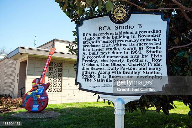 rca studio b à nashville - nashville studio photos et images de collection