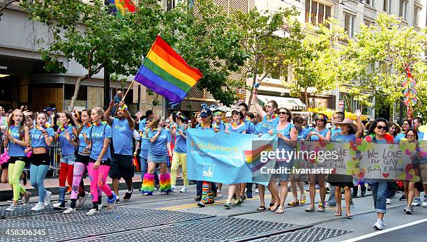 gay pride fest & parade in san francisco 2013 - gay pride parade 2013 stock-fotos und bilder