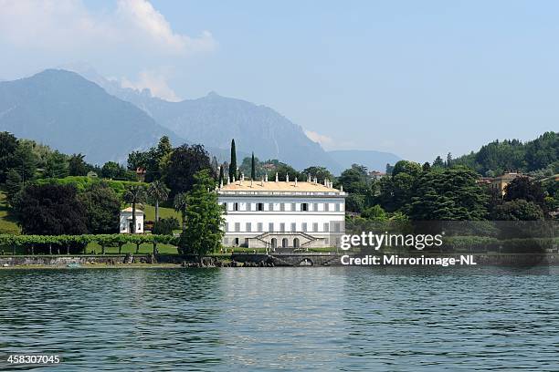 villa melzi near bellagio - villa palace stock pictures, royalty-free photos & images