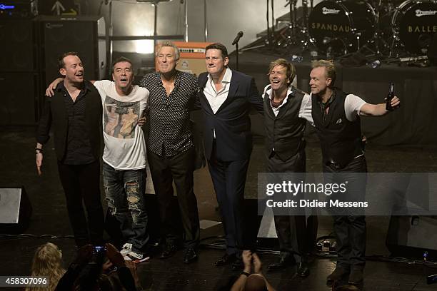 Spandau Ballet performs on stage after the screening of the the 'Soul Boys of the Western World' documentary on October 23, 2014 in Ghent, Belgium.