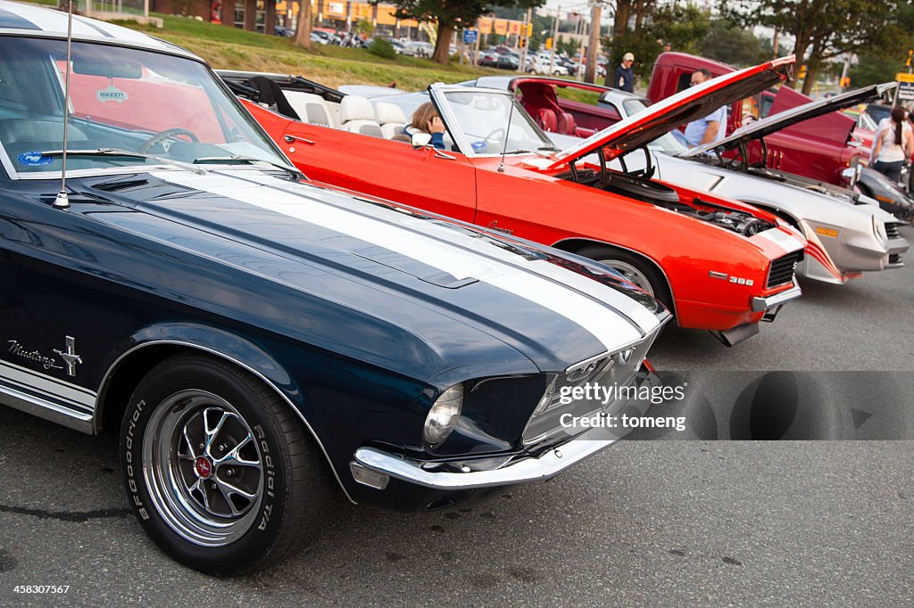 Classic Cars in a Row