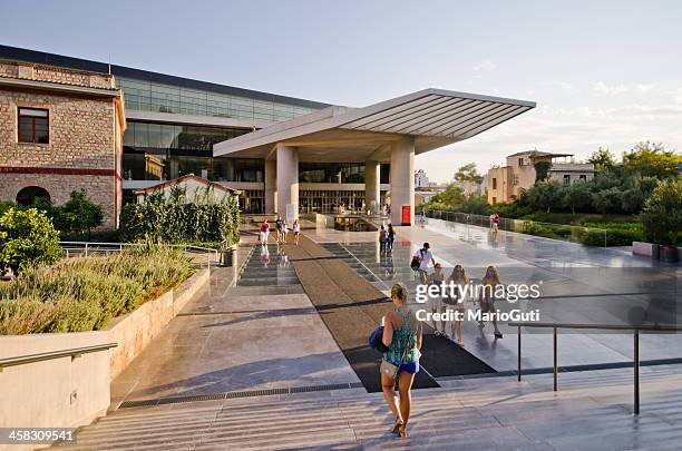 acropolis museum - athens stock pictures, royalty-free photos & images