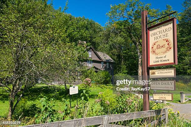 louisa may alcott's house - concord massachusetts stock pictures, royalty-free photos & images