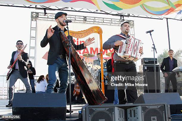 Los Canarios de Michocan performs during the Latin GRAMMY Street Parties In Phoenix on November 2, 2014 in Phoenix, Arizona.
