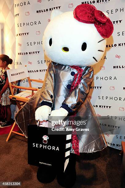 Hello Kitty attends Sephora's First Ever Hello Kitty Beauty Shop at Hello Kitty Con on November 2, 2014 in Los Angeles, California.