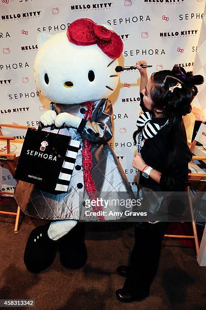 Hello Kitty attends Sephora's First Ever Hello Kitty Beauty Shop at Hello Kitty Con on November 2, 2014 in Los Angeles, California.