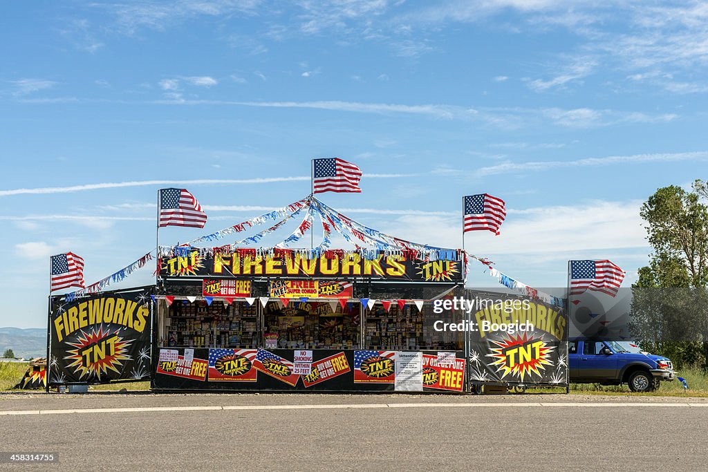 Roadside Fireworks Stand in Montana