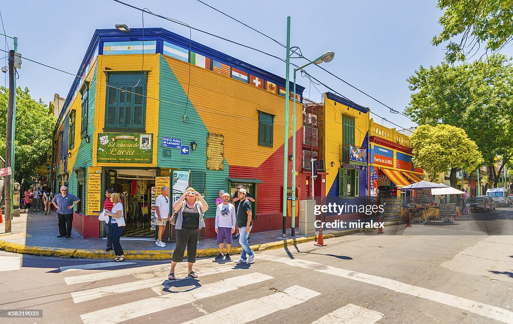 Tourists and Criminals in La Boca, Buenos Aires, Argentina