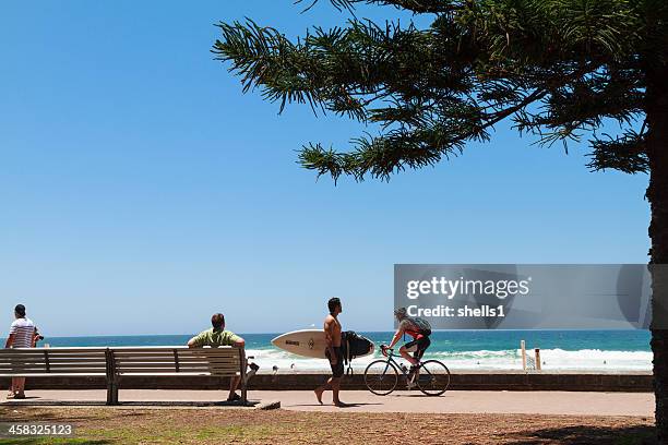 manly promenade - manly beach stock pictures, royalty-free photos & images